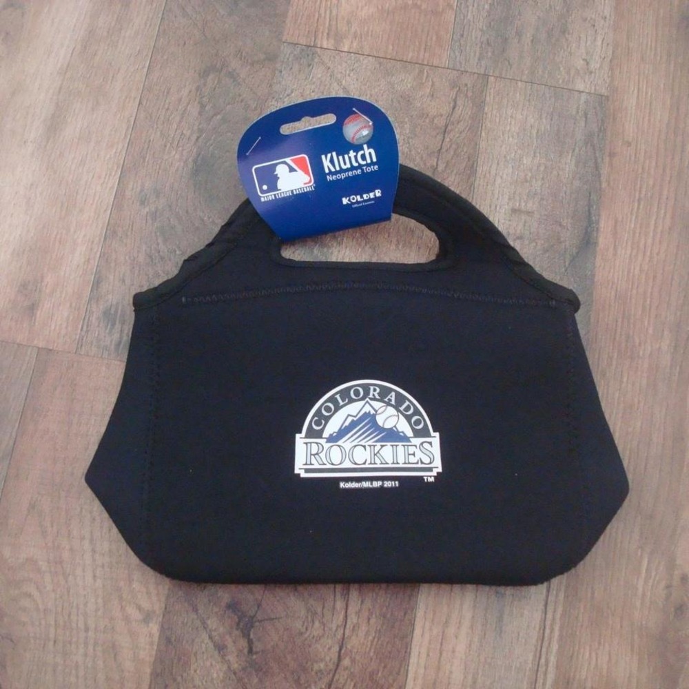 COLORADO ROCKIES COOLER 8X10 BAG‎ PURSE VINTAGE NEW TAILGATE HANDBAG TOTE